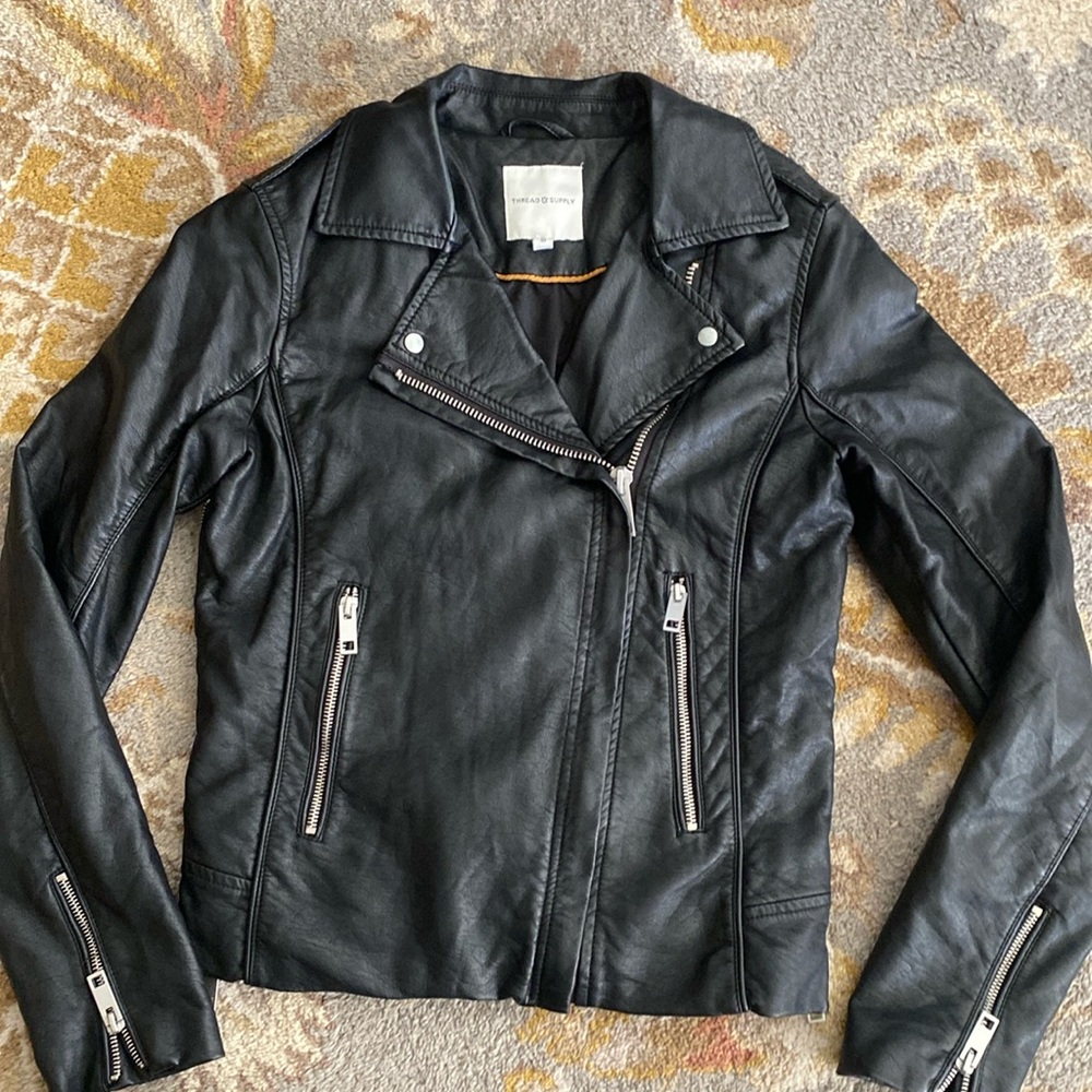 Thread & Supply womens leather jacket